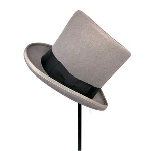 Morris Top Hat Gray Wool Size Large